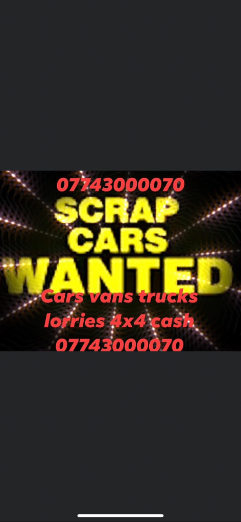 Huddersfield scrap vehicle buyer always 