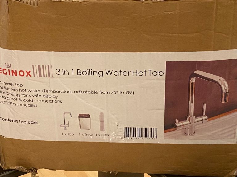 Reginox 3 in 1 boiling hot water tap