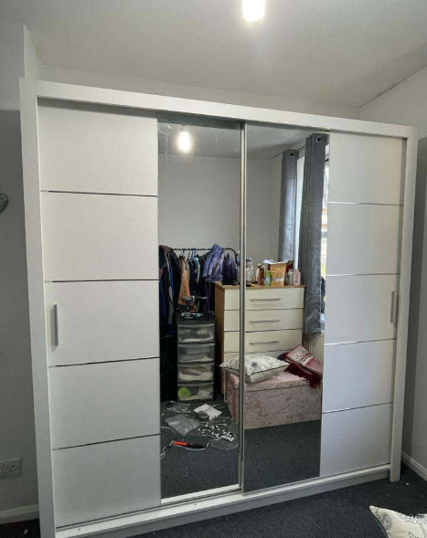 GUARANTEED PRICE- BRAND NEW 2 3 DOOR SLIDING MIRRORS TWO THREE DOOR WARDROBE
