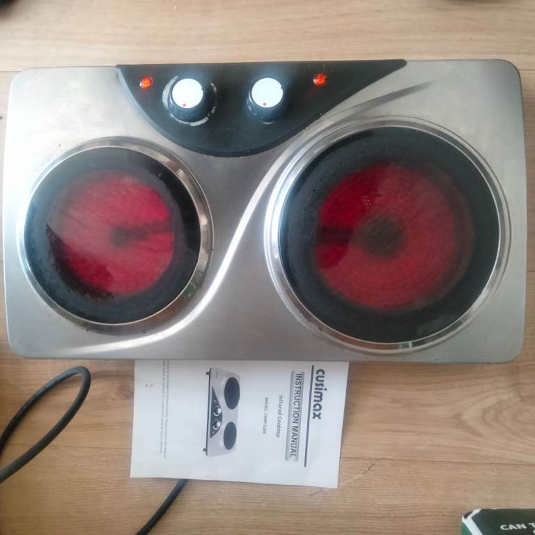 Cusimax Portable Double Induction Hob – Good Condition