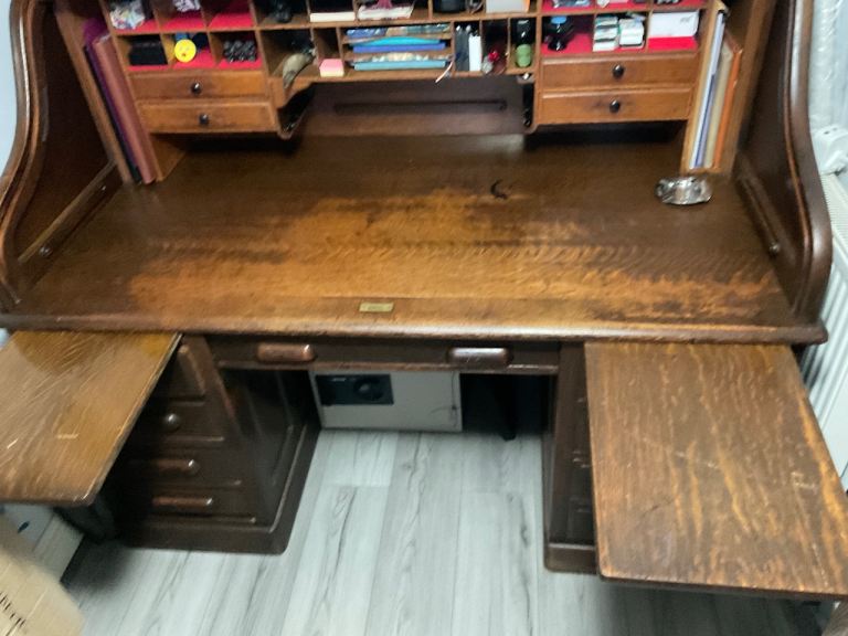 Stunning large antique Tambour desk 