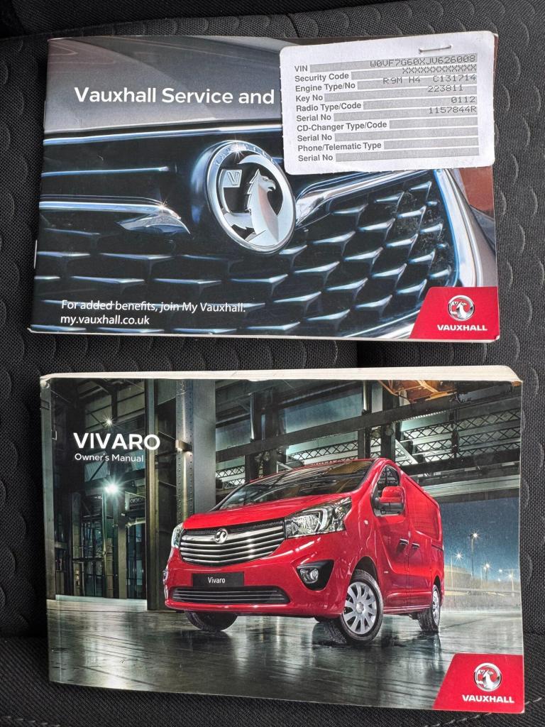 2018 Vauxhall Vivaro 1.6 CDTi 2900 Sportive Panel Van 5dr Diesel Manual L2 H1 Euro 6 (120 ps) PAN...