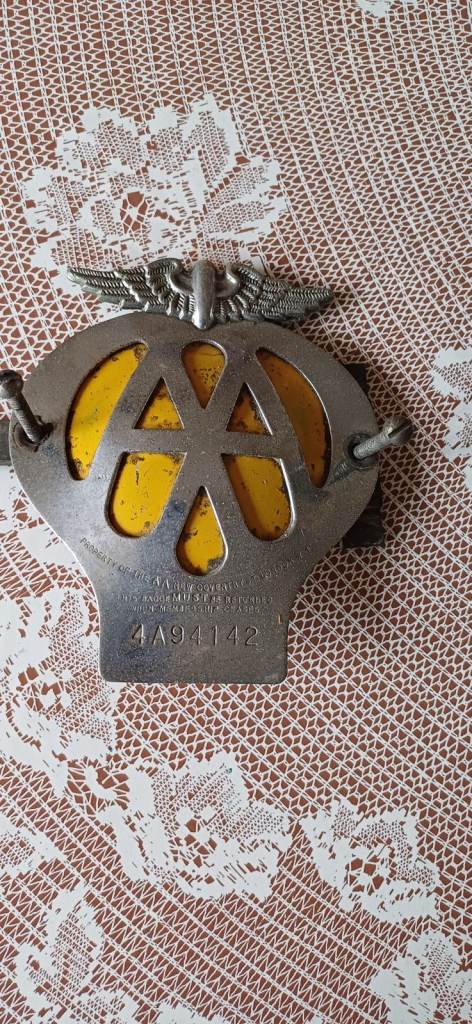 vintage AA badge