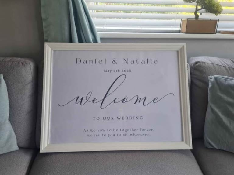 50x70cm white wood photo frame