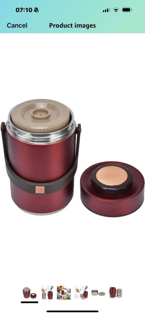 2.3L Vacuum Lunch, Stainless Steel 3 Layers