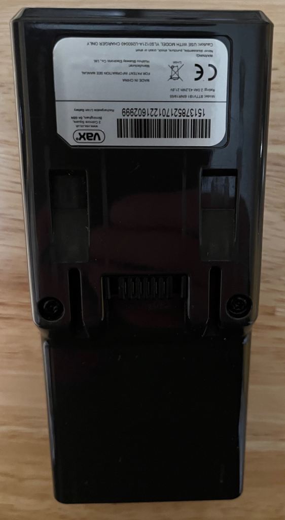 VAX cleaner battery