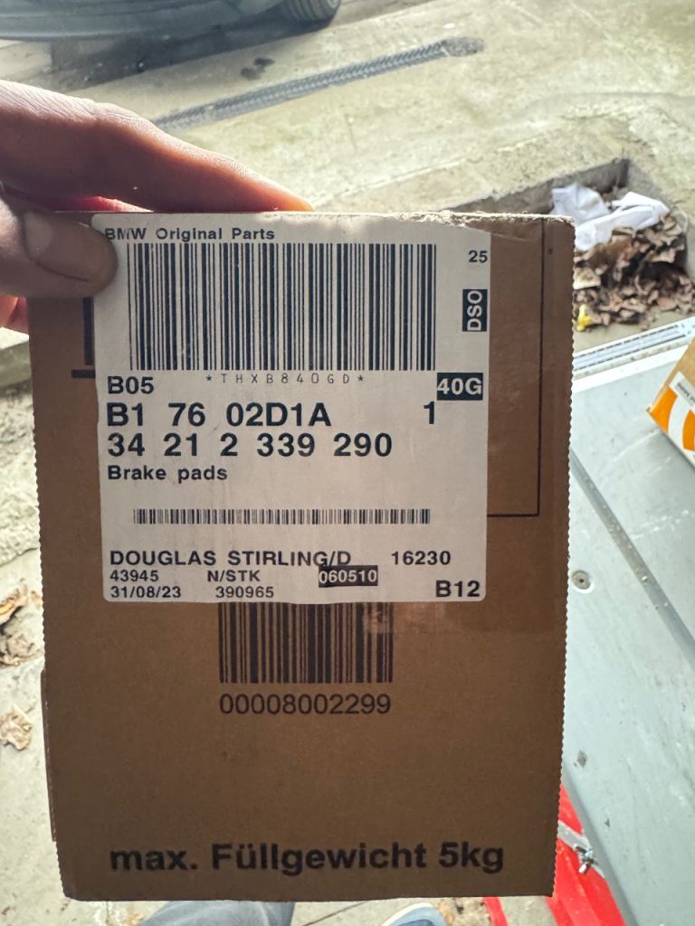 Bmw e60/61 brake pads 