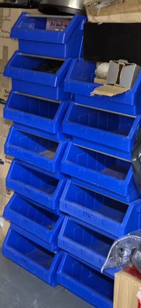 Stackable storage boxes x 13
