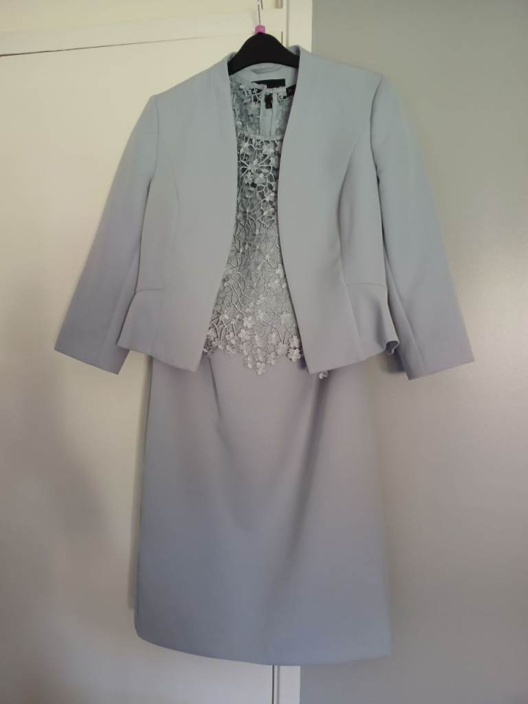 Phase eight pale blue dress and jacket