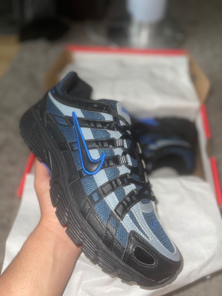 Nike P-6000 Trainers – Black & Blue, Brand New