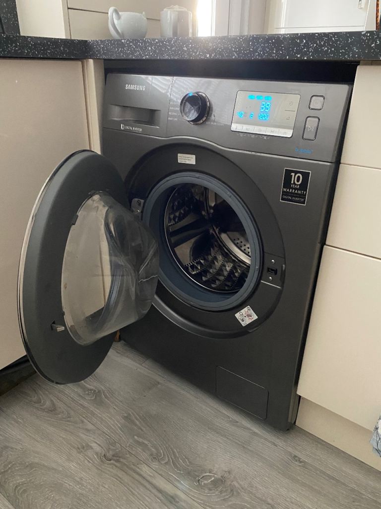 Samsung EcoBubble Washing Machine WW90J5456FC, 9kg Load