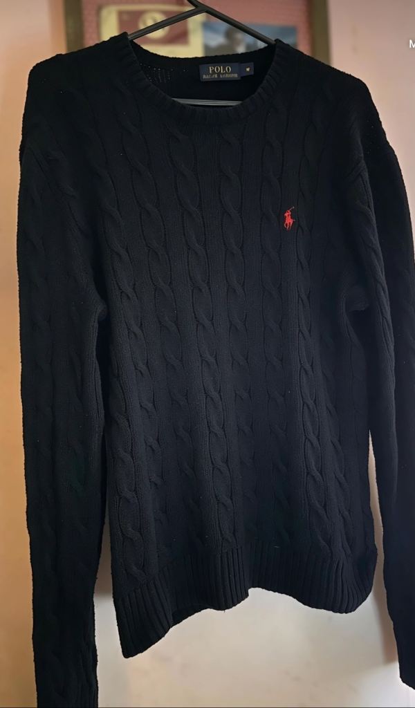 Polo Ralph Lauren Jumper – Black, 100 percent cotton 
