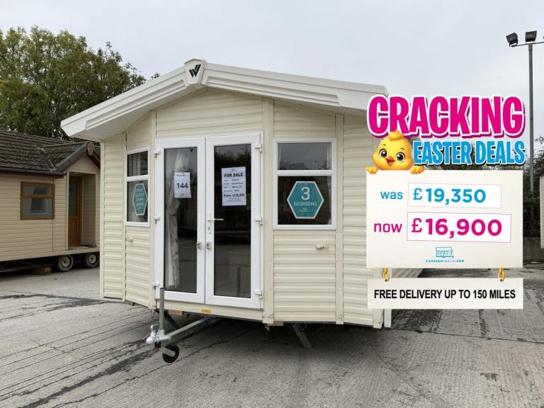 Modern 3 Bed Static Caravan - DG, CH, Patio Doors - Offsite Sale for Own Land