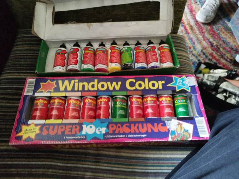 Window Color Paint Set - Super 10 Packung, Good Condition