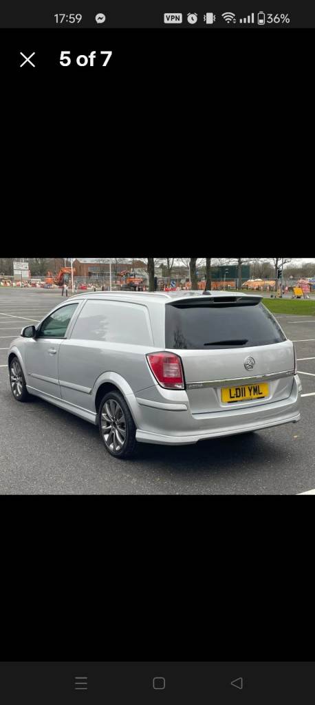 Vauxhall, ASTRAVAN, Car Derived Van, 2011, Manual, 1910 (cc) 150bhp sportive xp kit se