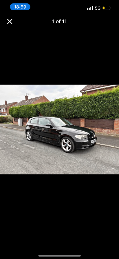 BMW, 1 SERIES, Hatchback, 2009, Manual, 1995 (cc), 3 doors