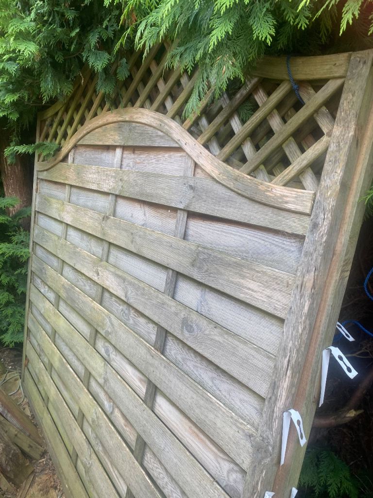 Three Fence Panels 6ft x 6ft
