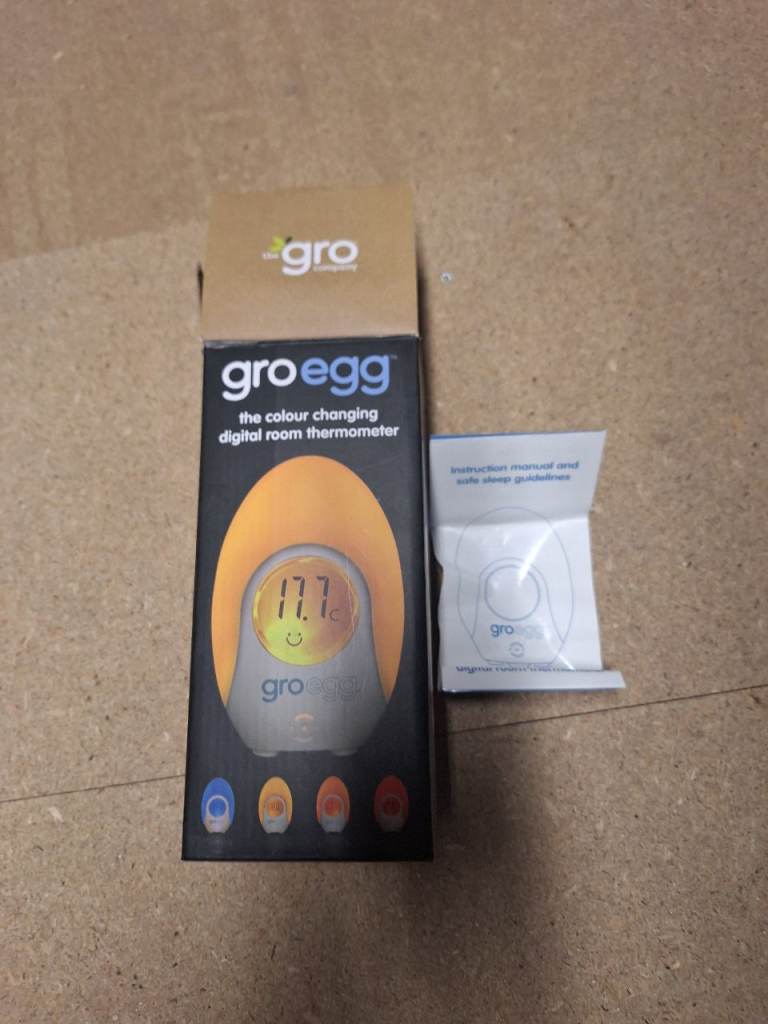 Groegg Colour Changing Digital Room Thermometer – Good Condition