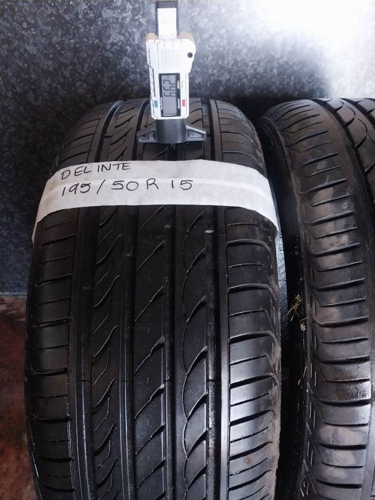 Part Worn Tyres - Set of 2 Delinte 195 50 R15