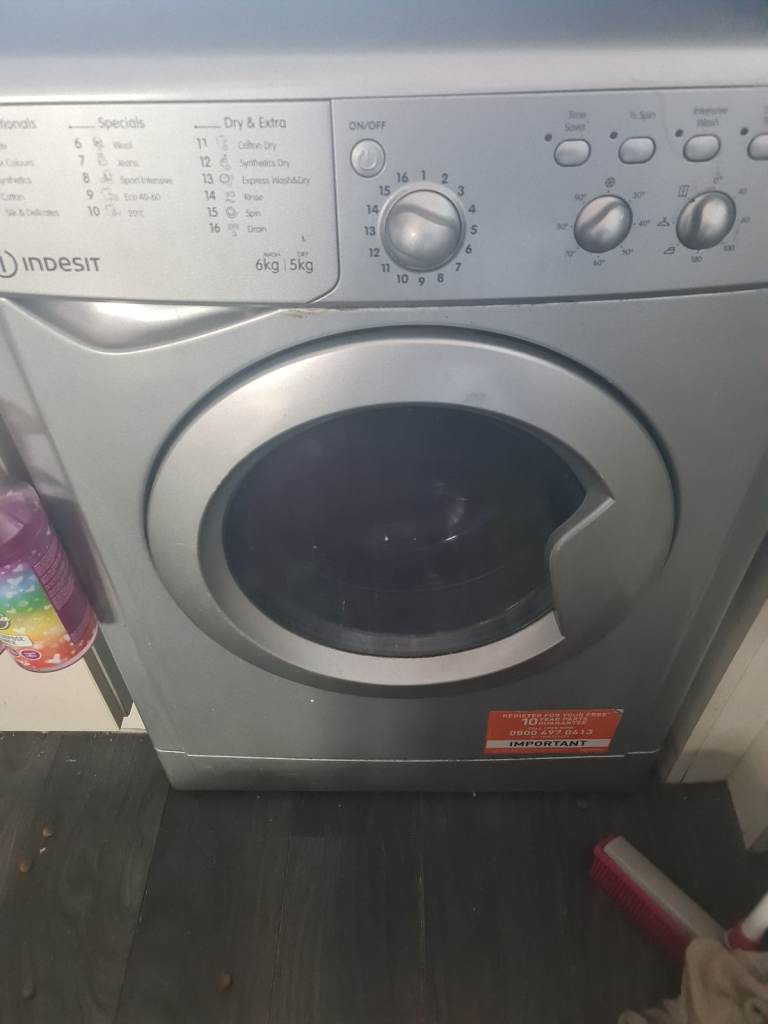 Indesit 6kg washer dryer 