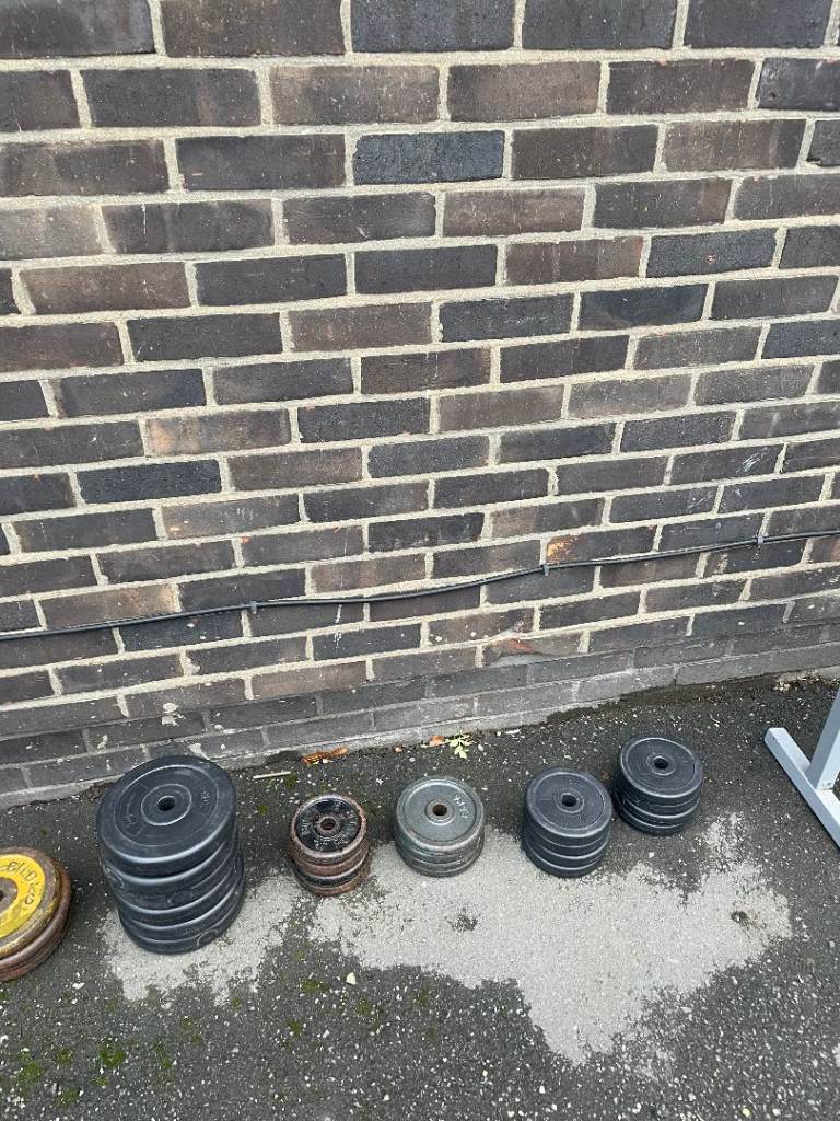 Gym Equipment - Bench, Bars, Weights
