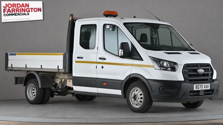 2020 70reg FORD TRANSIT 350 DRW RWD EURO 6 DOUBLE / CREW CAB ALLOY TIPPER