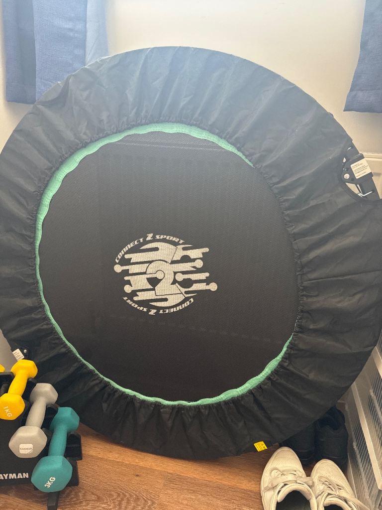 Black Rebounder Mini Trampoline - Almost New Condition