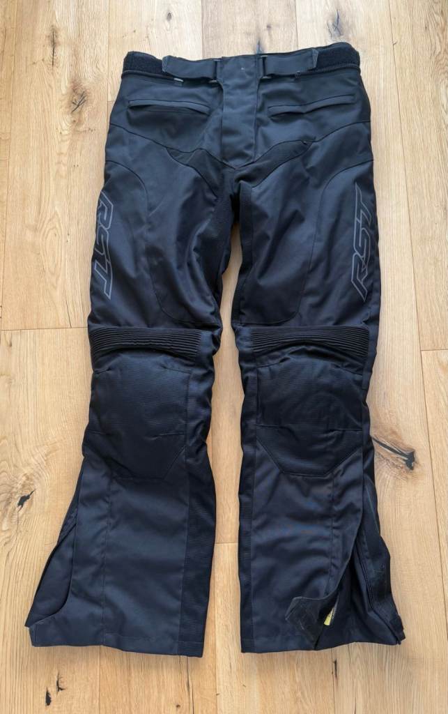 Black RST Armoured Motorbike Trousers