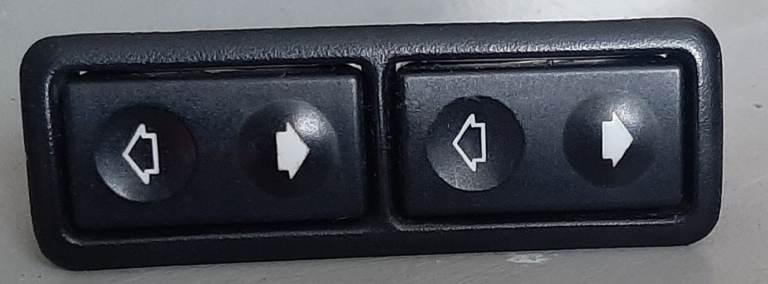 BMW E36 Double Window Switches White & Yellow Backs 