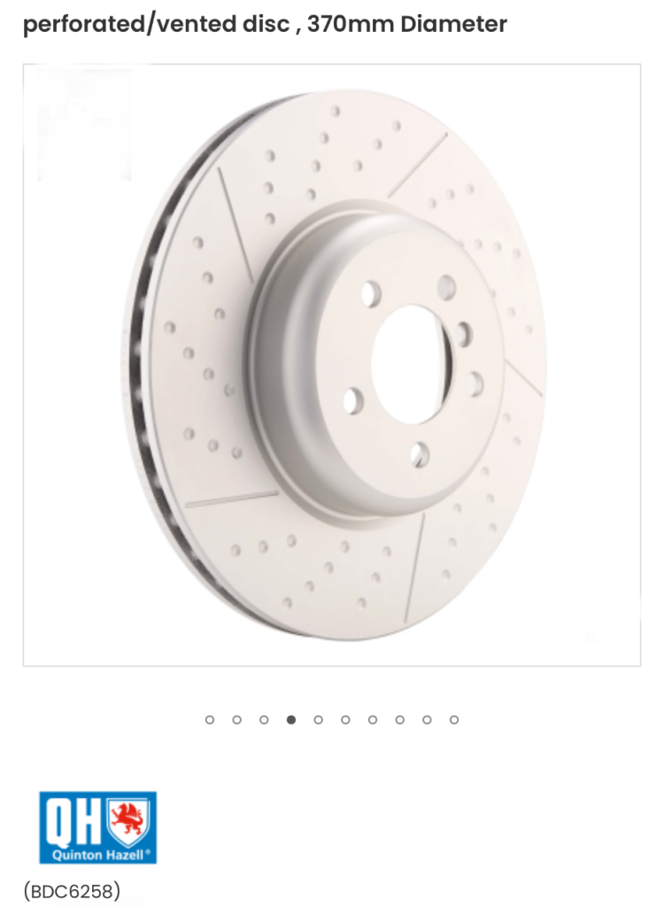 BMW Quinton Hazell GEOMET Front fitment coated brake discs, brand new.