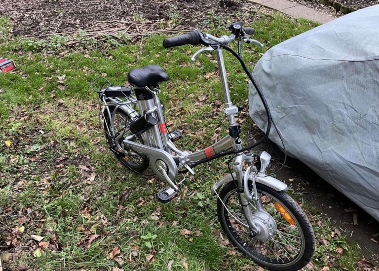 E-Times City Folding Electric Bike – Rear Rack Battery – Commuter E-Bike