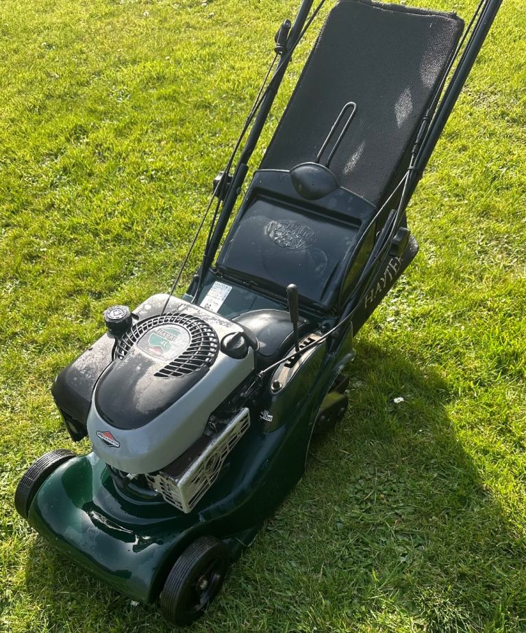 Hayter Harrier 41 petrol roller lawnmower VGC serviced alloy deck 190cc Selfdrive Briggs mower 