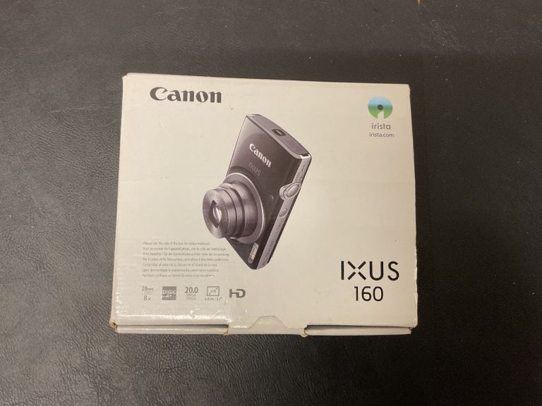 CANON IXUS 160 Boxed camera with charger and instructions 