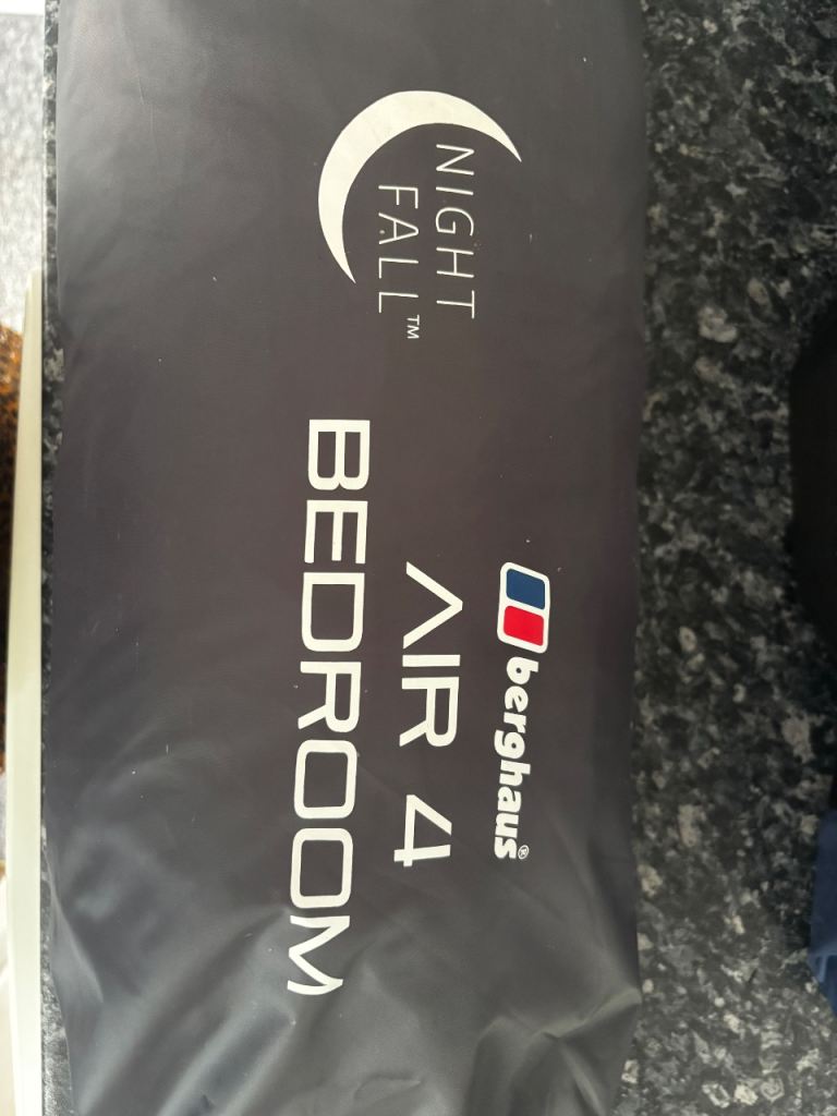 Berghaus Nightfall Air 4 Tent Bedroom – Black, New