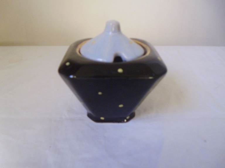 1940 / 50'S KENSINGTON POTTERY POLKADOT CONDIMENT JAR