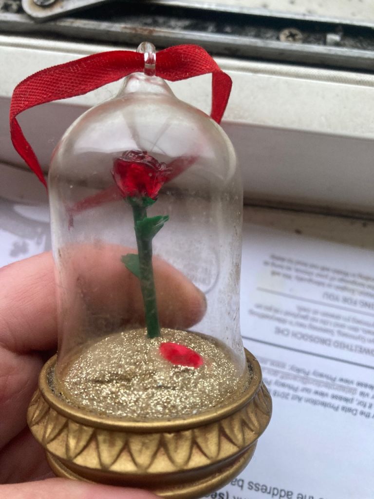 Beauty and the beast ornament original Disney