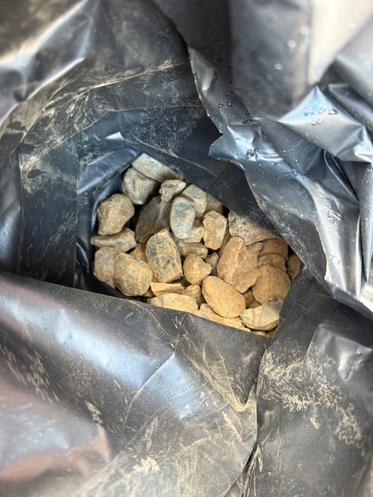 Bag of Brown Garden Stones / Aggregates – Good Condition