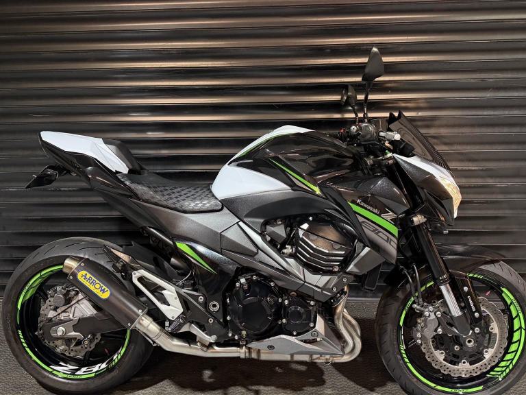 KAWASAKI Z800 ABS ARROW EXHAUST 2016 Petrol Manual in White