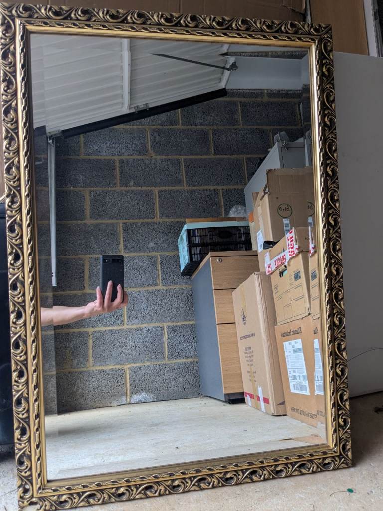 Antique gold vintage mirror 