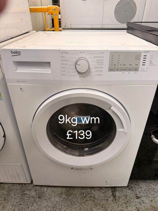 Beko 9kg washing machine 🌟 Free Delivery 🌟 120 Days Warranty 🌟 