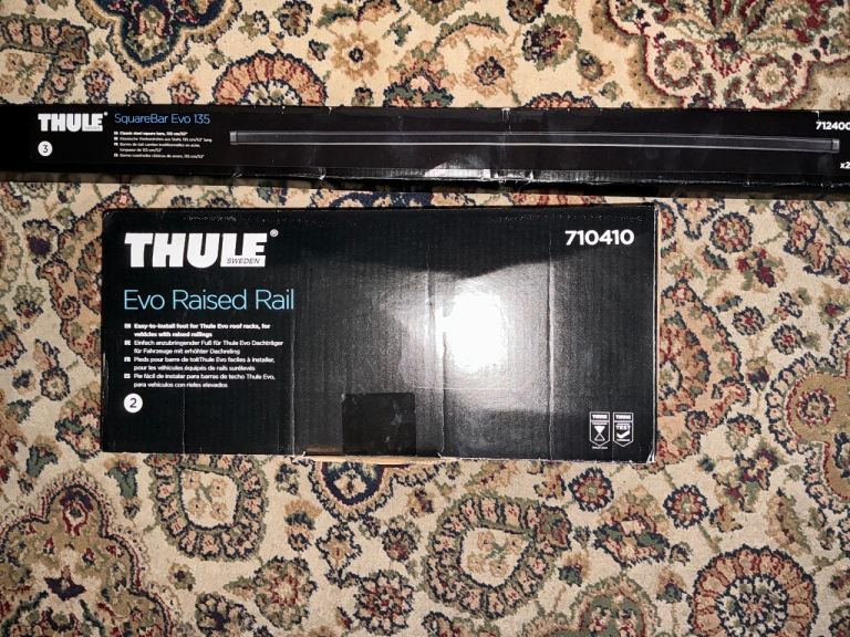 THULE VW CADDY ROOF BARS AND FOOT FITINGS