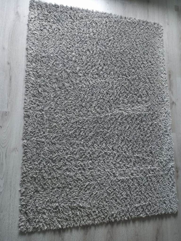 Habitat light grey rug 120cm x 170cm