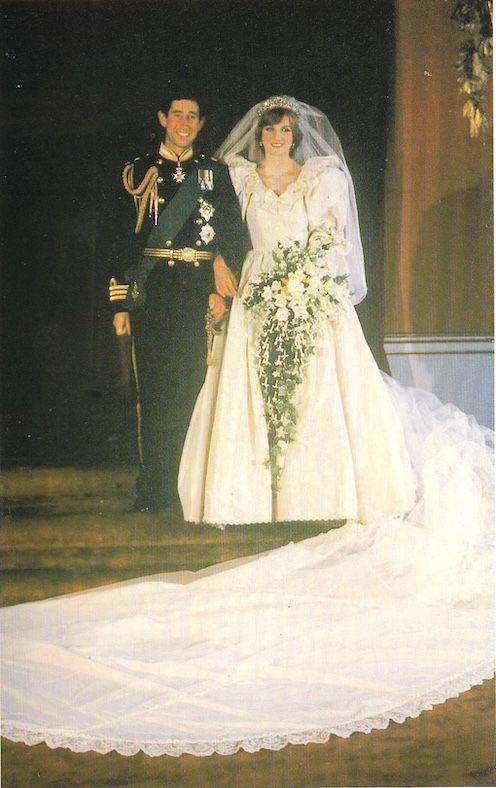Framed/Un-Framed Diana Princess Of Wales & King Charles Formal Wedding Royalty Photograph Postcard