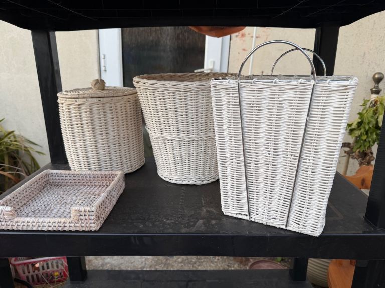 Set of 5 wicker  - £10 (Wallisdown)