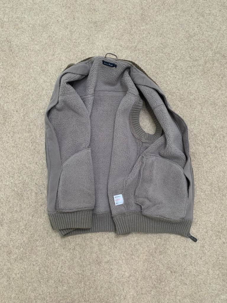JAMES PRINGLE EWM Fleece Men's Gilet, Bodywarmer, Beige Colour, Size L