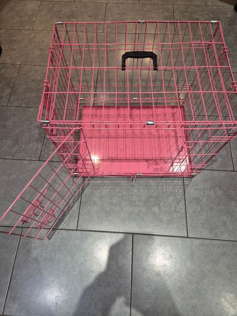 As New Pink Dog Cage