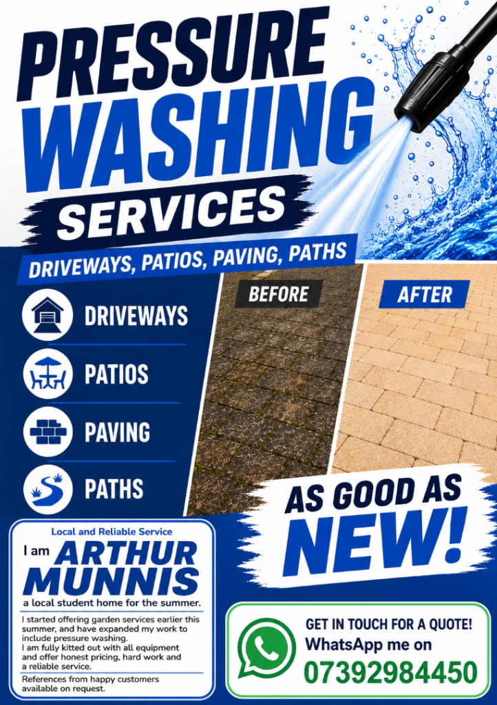 Driveway, Patio and Path Pressure Washing Service