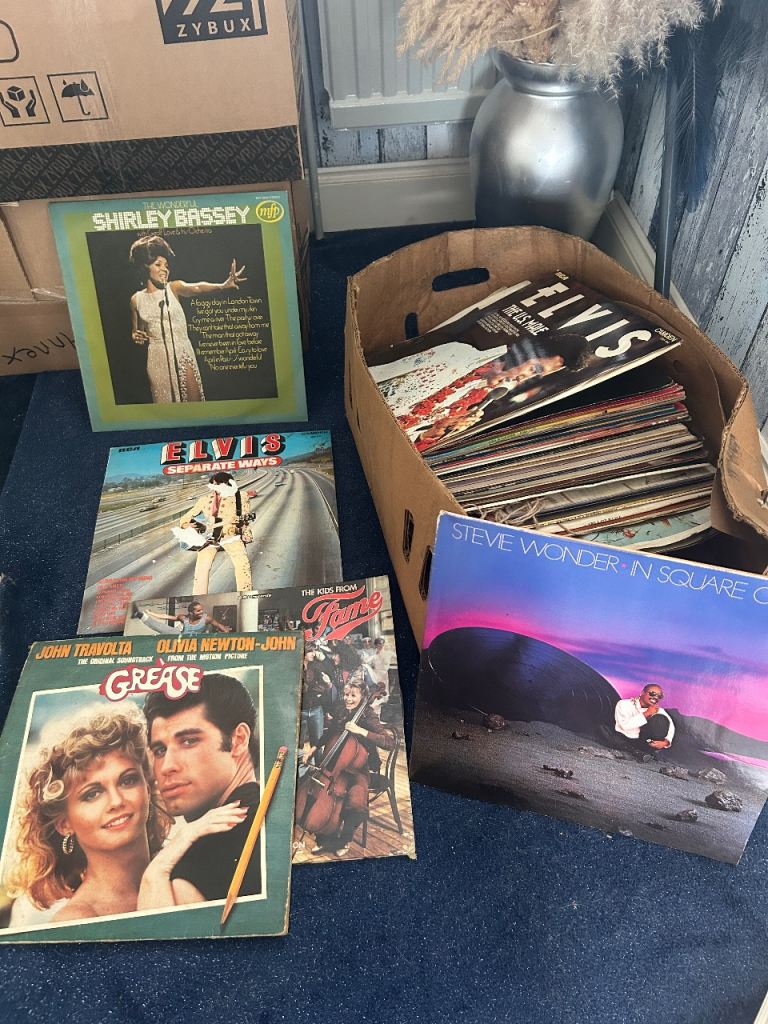 Large Collection of Assorted Vinyl Records – Good Condition