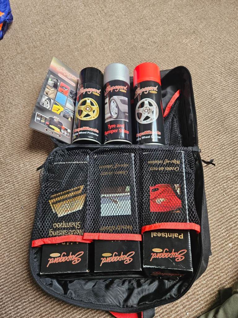 Supagard Complete Car Care Cleaning Kit With Bag