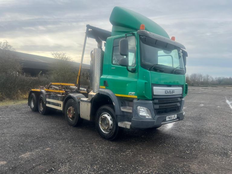 2017 DAF CF 440 8X4 HARSH HOOKLOADER , DAYCAB, AUTO , TESTED JANUARY 2026 ,